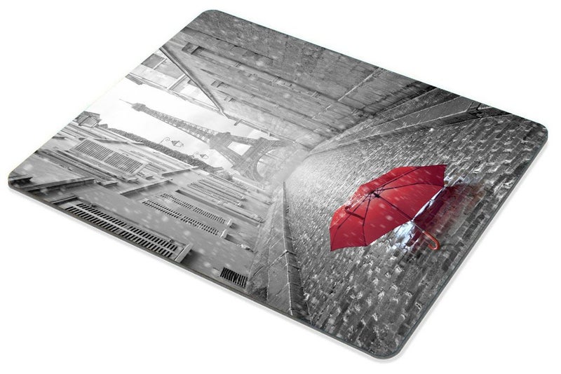 Smooffly Paris France Eiffel Tower Mouse Pad, Red Umbrella 9.5x7.9 inches Non-Slip Rubber Gaming Mouse Pad - Image 3